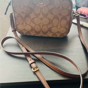 Coach Signature Brown Crossbody Bag